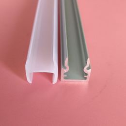 Free Shipping anodized PMMA opal matte diffuser Aluminium channel led profile with OEM length