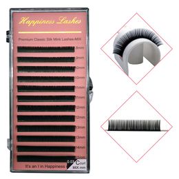 Eyelash Extension Eye Lashes Classic Silk Mink Lashes Individual Lashes Easy to Use Natural Look Deep Matte HPNESS