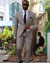 New Classic Style Groom Tuxedos Groomsmen Two Button Peak Lapel Best Man Suit Wedding Men's Blazer Suits (Jacket+Pants+Girdle+Tie) 1303