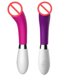 Silicone G-Spot Dildo Vibrator For Women 10 Speed Clitoris AV Magic Wand Vagina Massager Sex Toys
