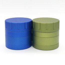 4-Layer 60 Smoke Grinder with Metal Plate Coloured Aluminium Alloy