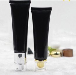 50pcs 50ml Black soft tube cleanser hose for men,women aftershave Cosmetic packing container butter hose free shipping
