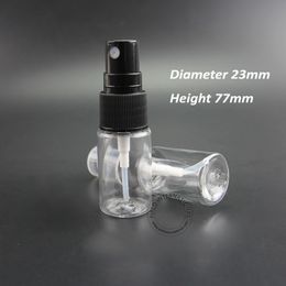 100pcs/Lot Wholesale 10ml Plastic Spray Bottle Perfume Jar 1/3OZ Women Parfum Cosmetic Container Small Atomizer Cap Refillable