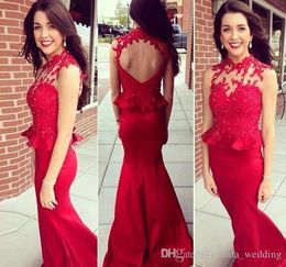 2019 High Neck Prom Dress See Through Sleeveless Long Formal Holidays Wear Graduation Evening Party Pageant Gown Custom Made Plus Size