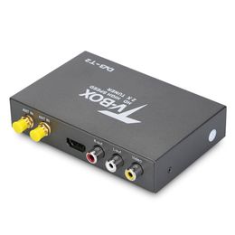 T338B HD DVB - T2 Car Digital TV Tuner with 2 Amplifier Antenna