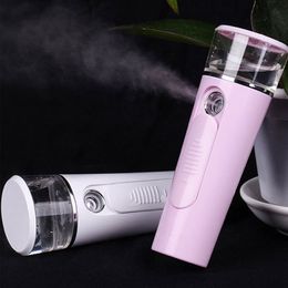 Portable Nano Mister Face Spray Facial Steamer Skin Care Tools USB Rechargeable Power Sprayer Travel Tool HHA259