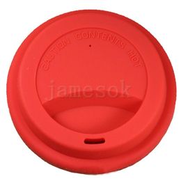 9cm Anti Dust Spill Proof Food Grade Silicone Cup Lid Coffee Mug Milk Tea Cups Cover Seal Lids DA267