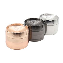 New Colourful Zinc Alloy Herb Grind Spice Miller Grinder Crusher Grinding Innovative Design Portable Ashtray For Smoking Pipe Tool DHL