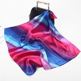 Fashion Women Square Scarf All-match Wraps Elegant Floral Dot Spring Summer Head Neck Hair Tie Band Neckerchief