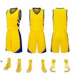 2019 New Blank Basketball jerseys printed logo Mens size S-XXL cheap price fast shipping good quality NEW YELLOW NY0012r