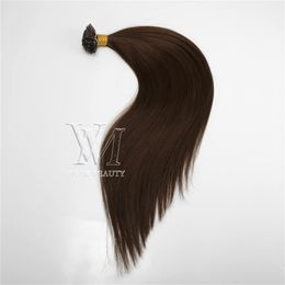 VMAE 18 to 26 1g/strand 100g/pack Brazilian Pre Bonded Double Drawn Natural Straight Keratin Fusion Stick I Tip Virgin Human Hair Extensions