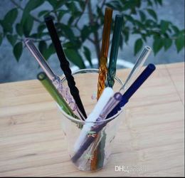 European and American environmental protection flower glass straw, wholesale glass pipe