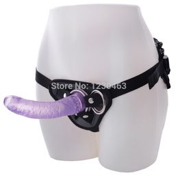 Adjustable Harness Strap On Dildo for Women Flexible Cock Realistic Dildos with Suction Cup Lesbian Adult Sex Toys Y200226