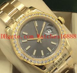 Men's Watch Datejust 41MM Oyster 18K Yellow Gold Bracelet Automatic Movement 126300 Diamond Bezel Mens Sports Watches