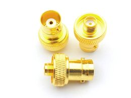 100PCS Gold plated SMA Female Jack to BNC Female plug RF Adapter connector