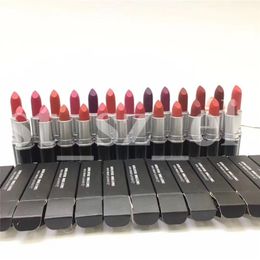 Rouge à Lèvres Brillant Rétro Sexy Gel Matte Rouges à Lèvres Avec 3g Anglais Nom 25 Couleur