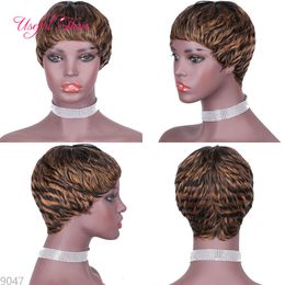 Kinky Curly Afro Wigs Wet and Wavy Human Hair Wigs Hair Perruque Brazilian Virgin Hair Wigs High Remy Fashion Short Women