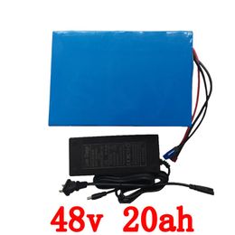 48v 1000W battery 48v 20ah lithium battery pack 48V 20ah electric bike battery with 30A BMS and 54.6V 2A charger duty free