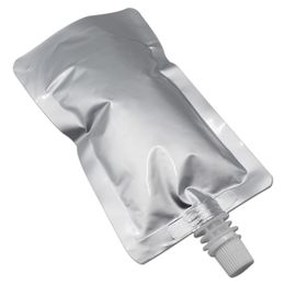250ML 10x17cm 30PCS Stand Up Pure Aluminium Foil Spout Bag for Jelly Liquid Pure Mylar Foil Doypack Drinking Poly Empty Spouting Pocket Pouch