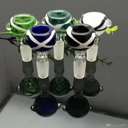 Color glass bubble head Glass bongs Oil Burner Water Rigs Smoking