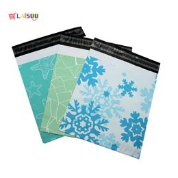 A4 25.5*33cm 10*13 inch Personalise Pattern Poly Mailers Self Seal Plastic mailing Envelope Bags 100 per pack Free Shipping