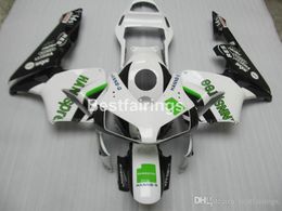 Injection Moulding plastic fairing kit for Honda CBR600RR 03 04 white black fairings set CBR600RR 2003 2004 JK06