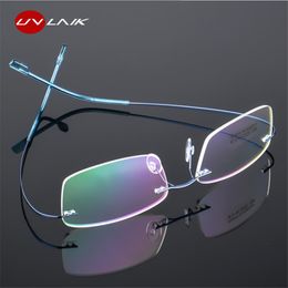 Wholesale-Eyeglasses Frames Women Men Flexible Optical Frame Prescription Spectacle Frameless Glasses Eye glasses