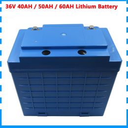 36V 1500W EBIKE Battery 36V 40AH 50AH 60AH lithium battery pack with use 26650 cell 50A BMS 5A Charger