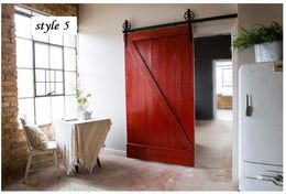 Barn door Kitchen Furniture Modern compact solid wood doors bathroom clothes and hats fitting room push-pull