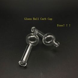 free dhl 4mm thick bottom quartz banger with glass bubble carb cap 10mm 14mm 18 8mm flap top quartz banger nail for bong