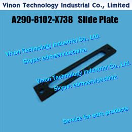 A290-8102-X738 edm Slide Plate F136 (2pcs/lot) for Fanuc iA,iB,iC series machines Fanuc A2908102X738, A290.8102.X738