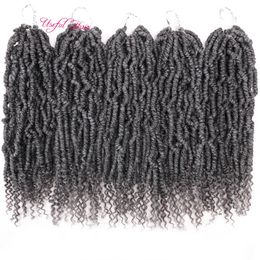 14Inch 24 Strands/pack Spring Bomb Twist crochet hair Braiding Hair high quality Passion Spring Twists Synthetic Crotchet Hair Extensions