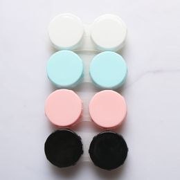 LC06 Wholesale Colorful Cosmetic Contact Lens Case Mini Contact Lens Storage Set Eyewear Accessories