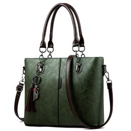 HBP Handtaschen Geldbörsen Damen PU-Leder Tragetasche Weiche Umhängetasche Damen Messenger Bags Grüne Farbe