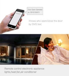 200 Users Home GSM Module Remote Control Access Controller for Electric Door via SMS GSM Gate Opener