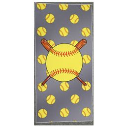 150x75cm New Baseball Beach Towel Rectangle Softball Football Sport Towels Microfiber Mats Blankets Superfine Fibre Beach Blanket