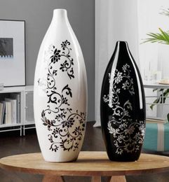 European vase decoration ornaments creative flower arrangement simple ceramic crafts living room porch cabinet home decoration