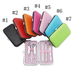 Nail Clipper Set of 7 Nail Clippers Manicure Care Tools Gift Custom LOGO Nail Clipper Set Seven Colors Available EEA1217-5