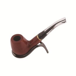Old Redwood Smooth Pipe White Tail Bright Paint Curved Pipe Red Sandalwood Filter Pipe Hammer