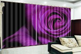 Wholesale 3d Blackout Curtain Giant Indoor Rose Room Decoration Indoor Living Room Bedroom Kitchen Window Blackout Curtain