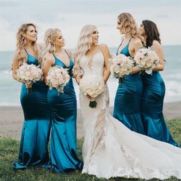 Bridesmaid Dresses Western Country Wedding Guest Dress Mermaid Spaghetti Straps Sleeveless Wedding Guest Party Evening Gowns BD8907