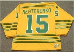 Custom Men Youth women Vintage #15 ERIC NESTERENKO Chicago Cougars 1974 WHA Hockey Jersey Size S-5XL or custom any name or number