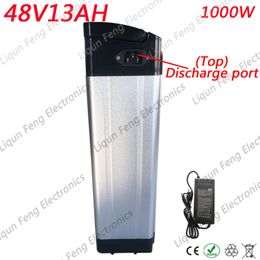 Top discharge 1000W 48V 13AH Electric Bike Kick Scooter lithium ion battery 48V13A Ebike li-ion battery 30A BMS 54.6V 2A charger