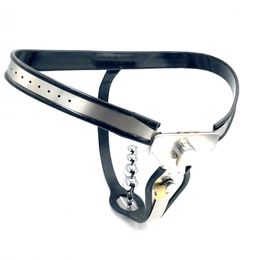 Stainless Steel Female Chastity Device Adjustable Model-T Belt Restraint SM Bondage with Anal Plug Pants