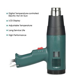 Freeshipping 1800W Electric Air Heater Tool Temperature-Controlled Hot Air Tool Hair Dryer Soldering Hairdryer Build Tool With 4P