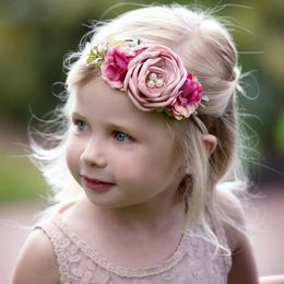 Europe Baby Girls Floals Headband Kids Flower Crown Photography Props Hair Band Simulation Floals Hair Band Hair Accessory 3pcs/set 14952