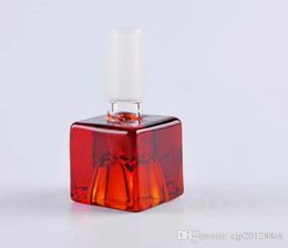 Square bubble head Wholesale bongs Oil Burner Pipes Water Pipes Glass Pipe Oil Rigs Smoking