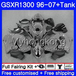 +Tank For SUZUKI GSXR1300 Silver grey Hayabusa 96 97 98 99 2000 2001 333HM.242 GSX R1300 GSXR 1300 1996 1997 1998 1999 00 01 02 Fairings
