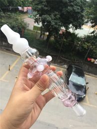 recycle Perc Pendants Kit with 14mm Titanium Nail Wearable Glass Smoking Pipes Glass Bongs oil rig Water-cooled and Spillproof