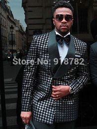 Cheap And Fine Double-Breasted Groomsmen Shawl Lapel Groom Tuxedos Men Suits Wedding/Prom Best Man Blazer ( Jacket+Pants+Tie) M89